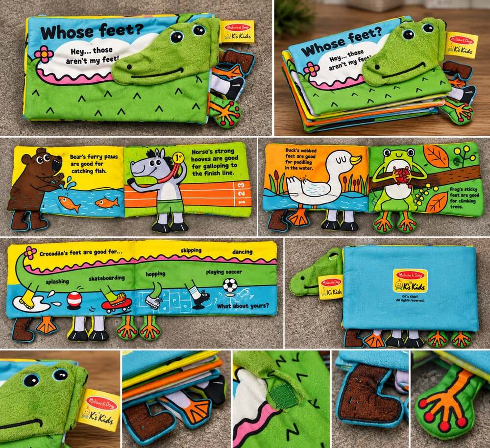 Melissa & Doug K's Kids Whose Feet Soft Activity Book
